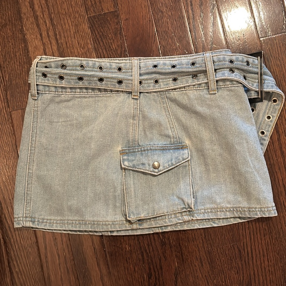 Princess Polly denim jean mini skirt - Picture 4 of 4